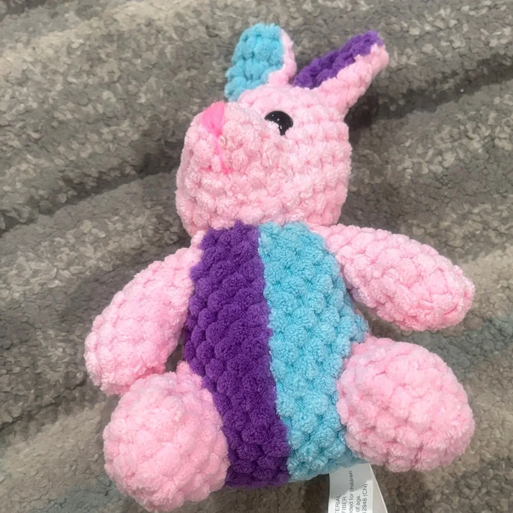 🟢10/$10 - Pink and Blue Plush Bunny Toy